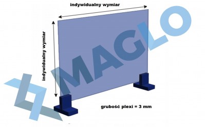 MAGLO - Osłona BHP z plexi cena za m2 produktu