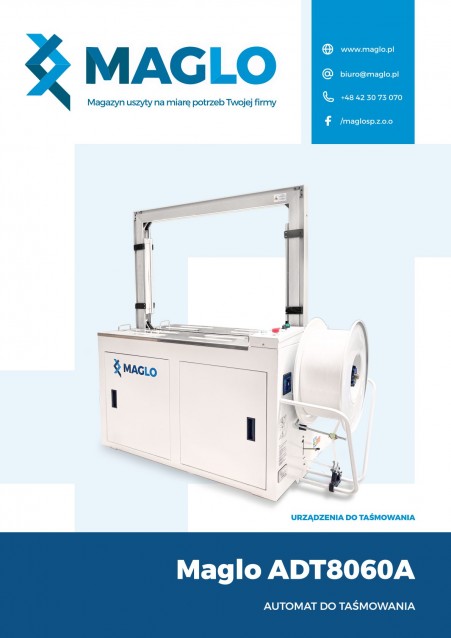 MAGLO - Automat do taśmowania Maglo ADT8060A (bandownica automatyczna, taśmiarka) 3-fazy 380 V